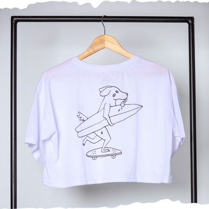 Oversized Crop Bruised Skater