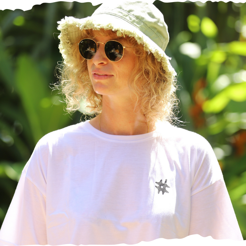 Oversized Crop Bruised Skater