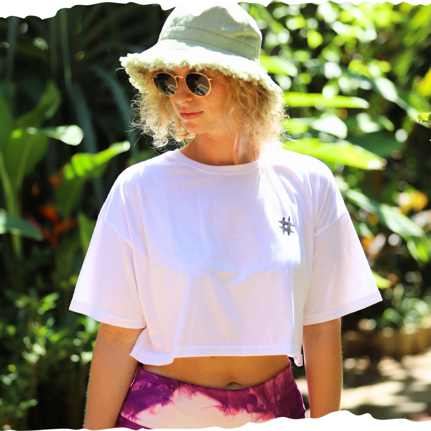 Oversized Crop Bruised Skater