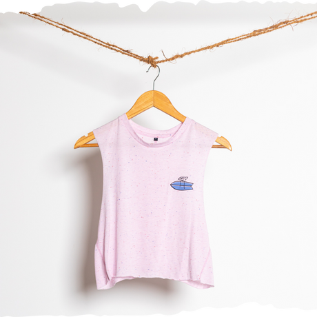 Ladies Crop Surfing Head