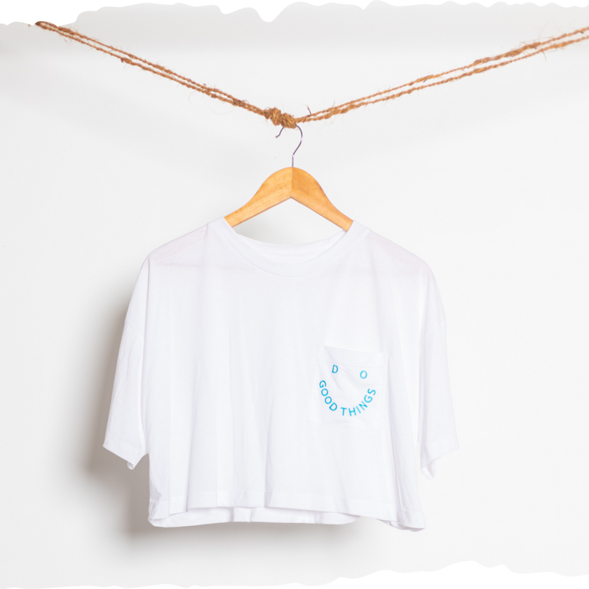 Oversize crop No Bad Dawgs / Do Good Things