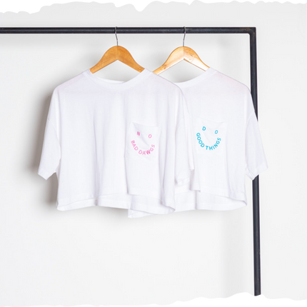 Oversize crop No Bad Dawgs / Do Good Things