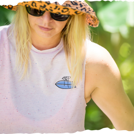 Ladies Crop Surfing Head